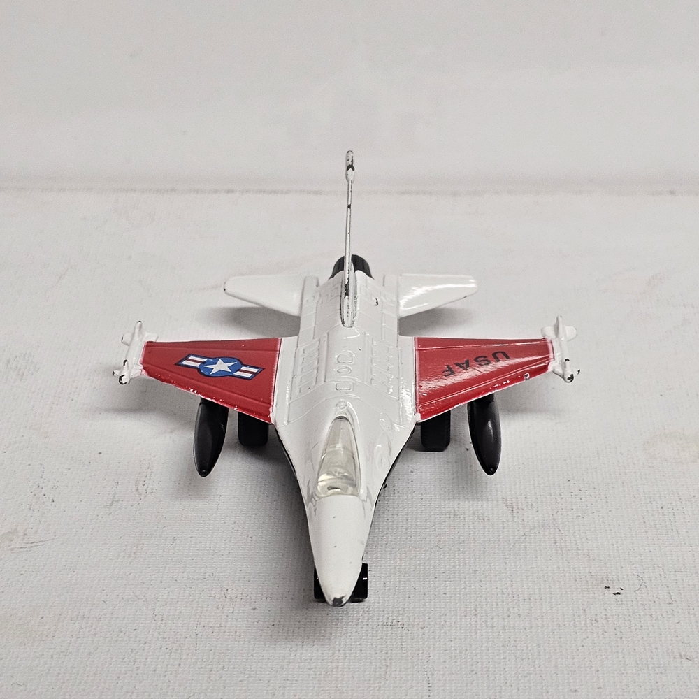 Die-Cast Pullback F-16 Fighter Jet – 5" USAF Toy Plane (2019)